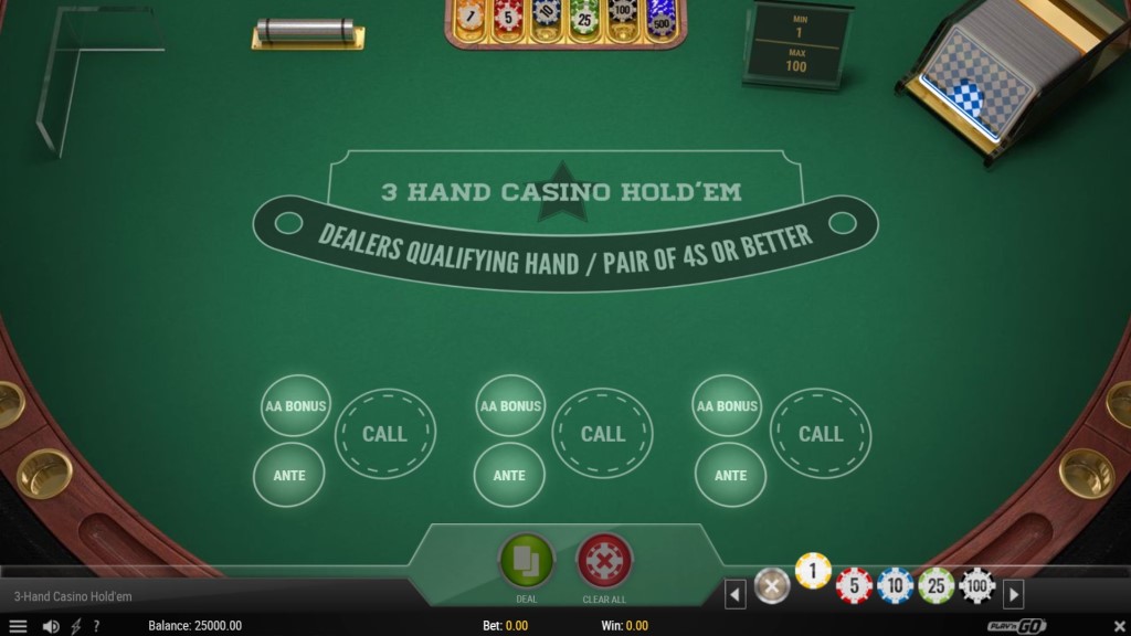 3 Hand Casino Hold'em (Play'n GO)