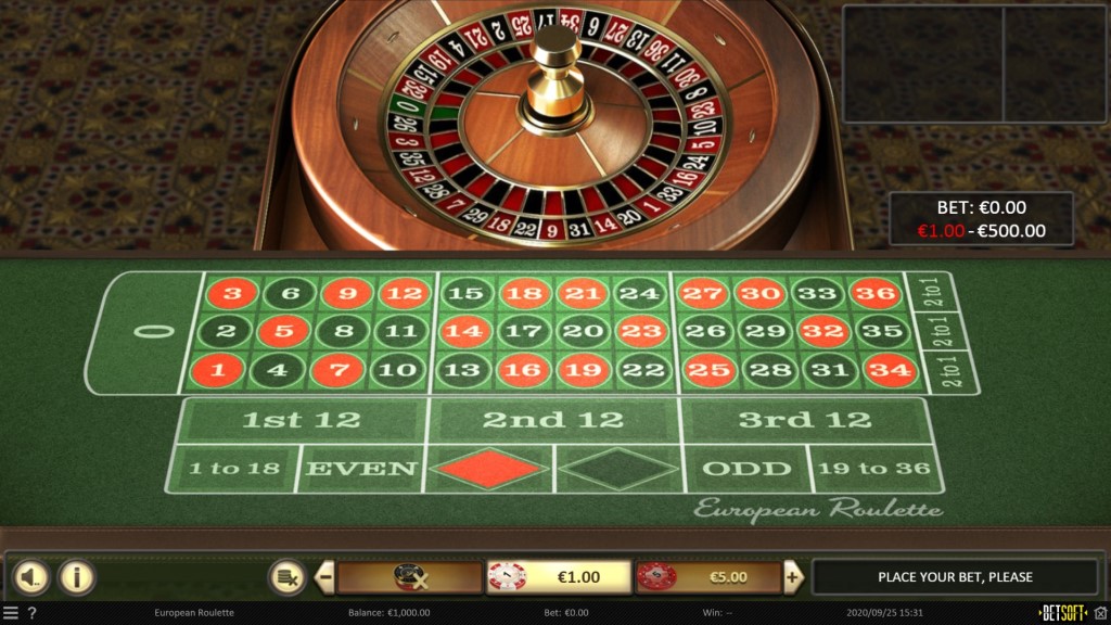 European Roulette (Betsoft)