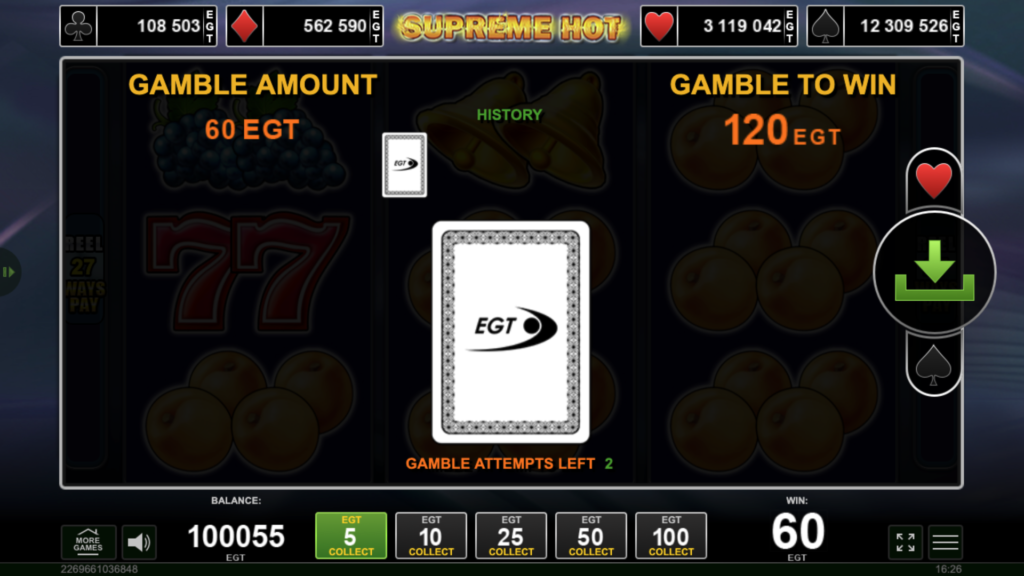 supreme hot slot gamble feature